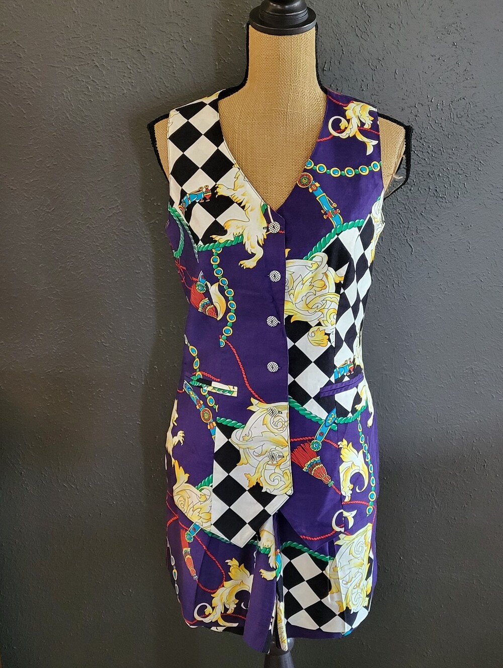 Alexander Campbell Vintage 80s Business/Resort Wear Short Set Size 6